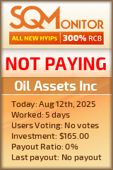 Oil Assets Inc Project Status Button