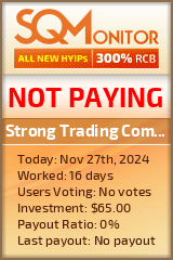 Strong Trading Company HYIP Status Button