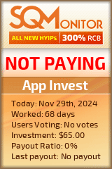 App Invest HYIP Status Button