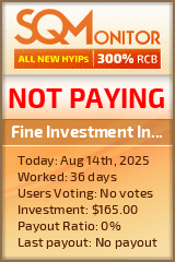 Fine Investment International Project Status Button