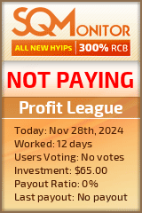 Profit League HYIP Status Button