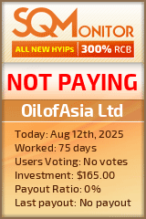 OilofAsia Ltd Project Status Button