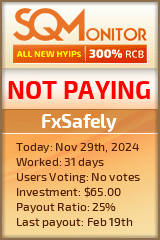 FxSafely HYIP Status Button