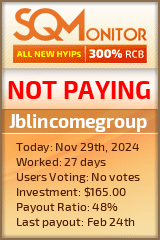 Jblincomegroup HYIP Status Button