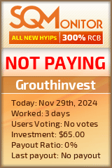 Grouthinvest Project Status Button