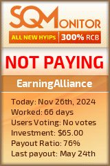 EarningAlliance HYIP Status Button