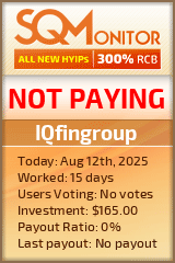 IQfingroup HYIP Status Button