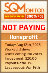 Roneprofit Project Status Button