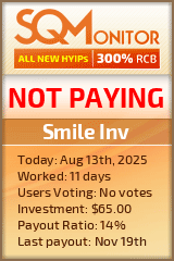 Smile Inv HYIP Status Button