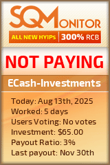 ECash-Investments Project Status Button