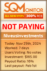 Niveusinvestments HYIP Status Button