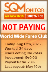 World Wide Forex Club Project Status Button