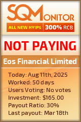 Eos Financial Limited Project Status Button