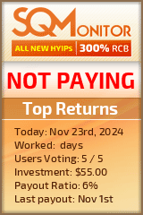 Top Returns HYIP Status Button