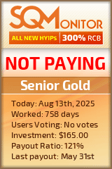 Senior Gold Project Status Button