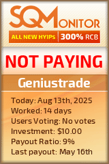Geniustrade Project Status Button