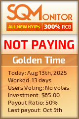 Golden Time Project Status Button