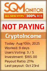 CryptoIncome Project Status Button