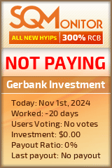 Gerbank Investment HYIP Status Button