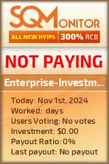 Enterprise-Investments HYIP Status Button