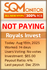Royals Invest Project Status Button