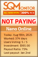 Nano Online Project Status Button