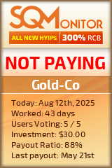 Gold-Co Project Status Button