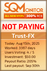 Trust-FX HYIP Status Button