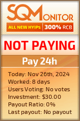 Pay 24h HYIP Status Button