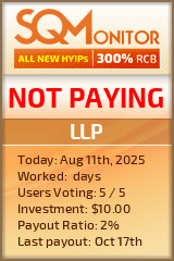 LLP HYIP Status Button