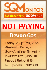 Devon Gas Project Status Button