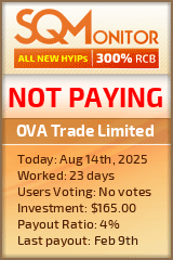 OVA Trade Limited Project Status Button