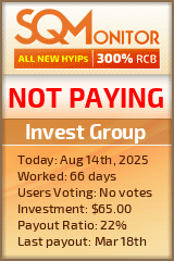 Invest Group Project Status Button