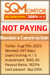 Bandeira Construction Project Status Button