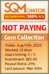 Gem Collection Project Status Button