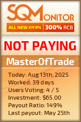 MasterOfTrade Project Status Button