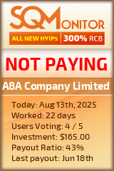A8A Company Limited Project Status Button