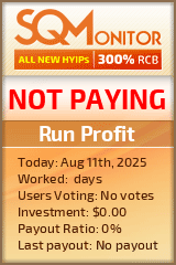 Run Profit HYIP Status Button