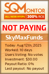SkyMaxFunds Project Status Button