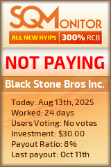 Black Stone Bros Inc. Project Status Button