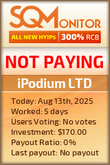iPodium LTD Project Status Button