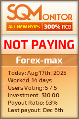 Forex-max Project Status Button