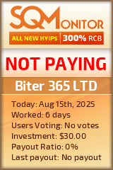 Biter 365 LTD Project Status Button