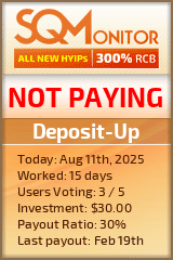 Deposit-Up Project Status Button