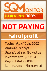 Fairofprofit Project Status Button