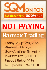 Harmax Trading Project Status Button