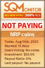 NRP coins Project Status Button