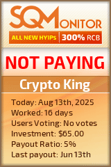 Crypto King Project Status Button
