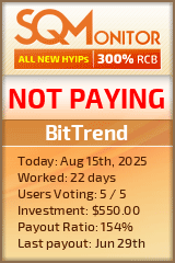 BitTrend Project Status Button