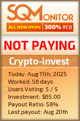 Crypto-invest Project Status Button